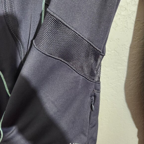 Kenneth Cole Reaction Jacket Womens Medium Black Mint Full Zip Thumbholes Mesh - Picture 6 of 13